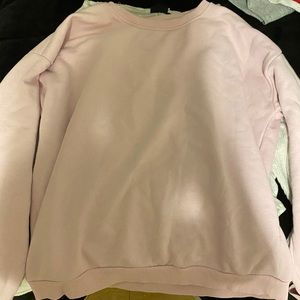 light pink crew neck pretty little things